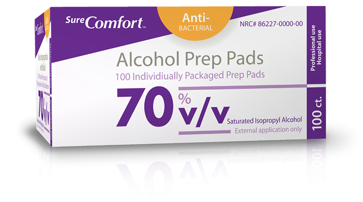 SureComfort Alcohol Prep Pads