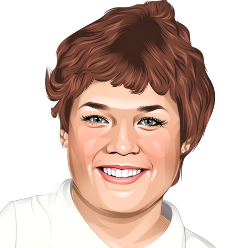 allison-ferrin-portrait A caricature portrait of Allison Ferrin